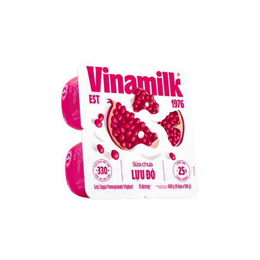 Vinamoo Pomegranate Yogurt – Low Sugar + Collagen