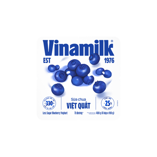 VinaMoo Blueberry Yogurt – Low Sugar + Collagen