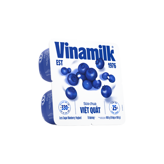VinaMoo Blueberry Yogurt – Low Sugar + Collagen